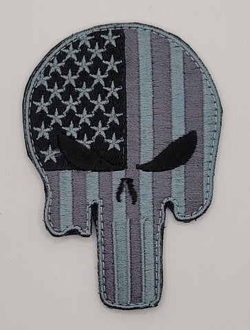 Tactical Skull Patch(Embroidered Hook Fastener)