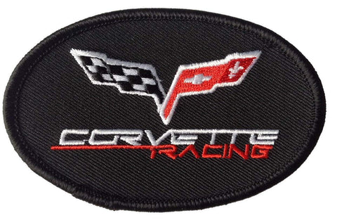 Corvette Racing Flags Patch (Iron On)