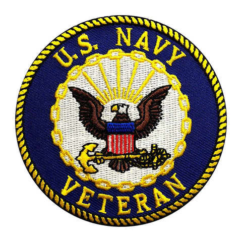 Navy Veteran Patch (Iron On)