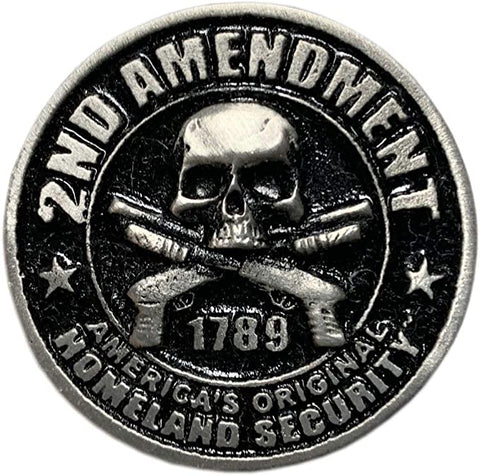 2nd Amendment 1789 America's Original Homeland Security 1.5" Hat or Lapel Pin