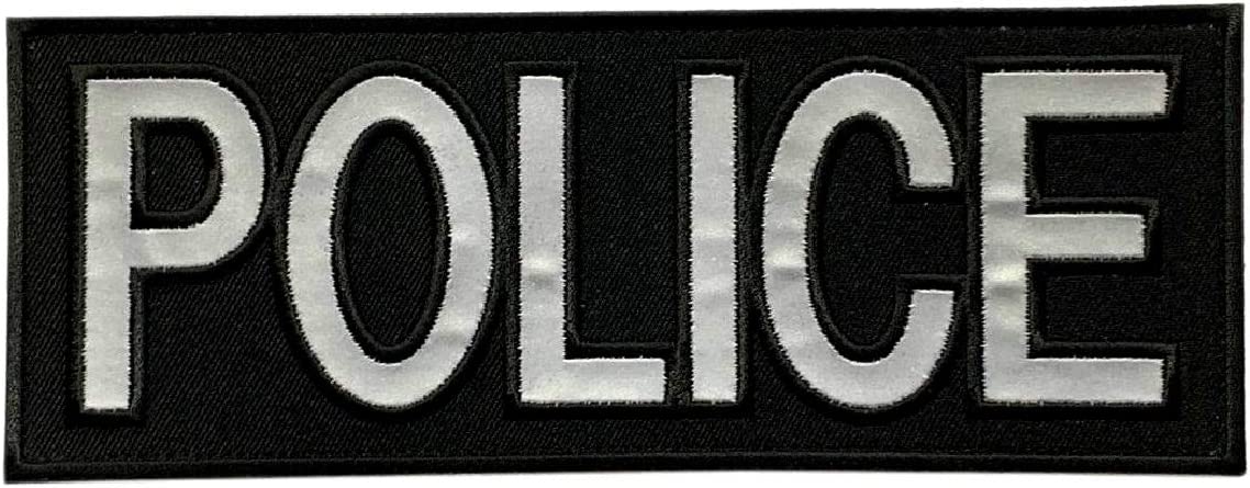 Reflective Police Front Panel Patch [Hook Fastener -8.0 X 3.0 inch -RP ...