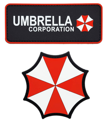 Miltacusa Resident Evil Umbrella Corporation Patch {PVC Rubber-2PC Bundle]