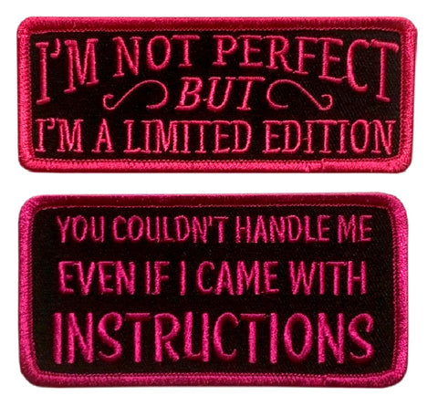 Limited Edition You Couldn't Handle Patch [2PC Bundle -Iron on Sew on]