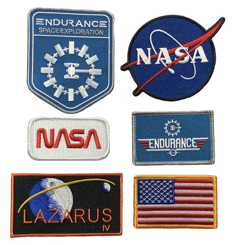 Space Exploration Lazarus Endurance Top Gun NASA Patch [6PC “Iron on Sew on]