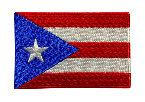 Puerto Rico State Flag Tactical Patch (3.0 X 2.0 - Iron on Sew on -PR14)