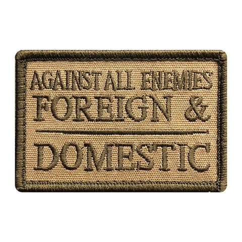 Against All Enemies Foreign & Domestic Patch