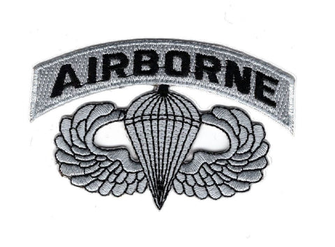 Airborne Jump Wings Paratrooper Patch (Embroidered Hook)