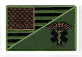 American Flag EMT Patch (Embroidered Hook)