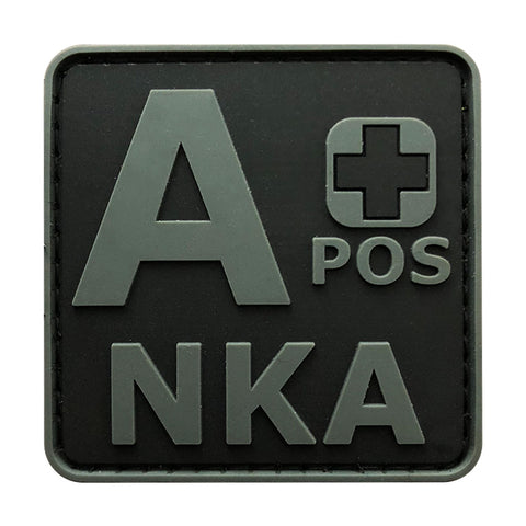 Blood Type A+ Positive NKA ACU Patch (PVC)