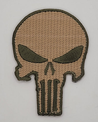 Tactical Skull Patch(Embroidered Hook Fastener)