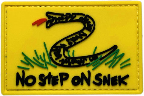 No Step on Snek Patch [3D-PVC Rubber -“Hook” Fastener -SPV2]