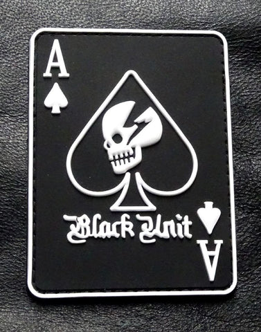Black Unit Devgru Skull Ace of Spades Patch (PVC)
