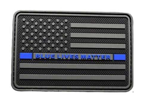 American Flag Blue Lives Matter Patch (PVC)