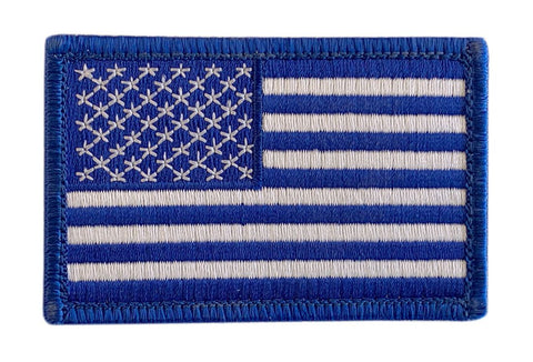 Miltacusa USA American Flag Tactical Patch (Hook - 3.0 X 2.0 - BLP5) Blue/Wht