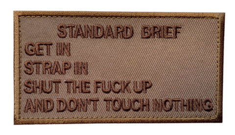 Hook Standard Brief Military Tactical Patch [3.75 X 2.0 -MSB-3]