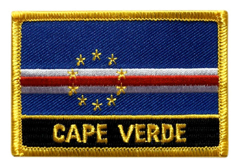 Cape Verde Flag Patch [3.0 X 2.0 -Iron on Sew on - CV1]
