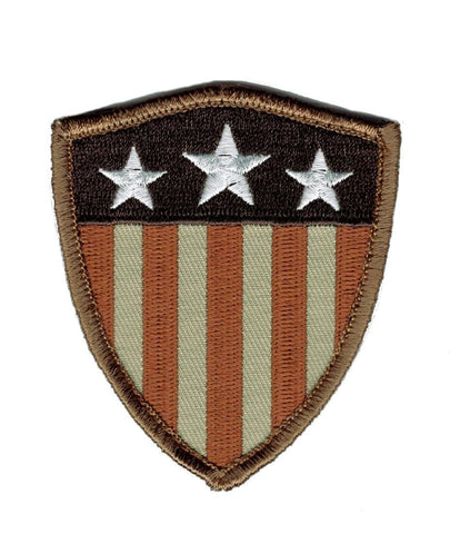 Captain America Stars Stripes Shield Patch (Embroidered Hook)