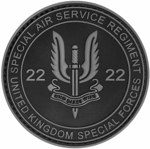 Special Air Service SAS Who Dares Win Patch [PVC -“Hook Brand” Fastener -S9]