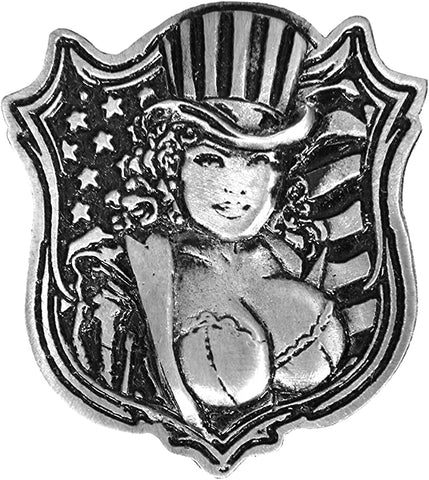 Hot Leathers Men's Uncle Sam Pin Up Pin