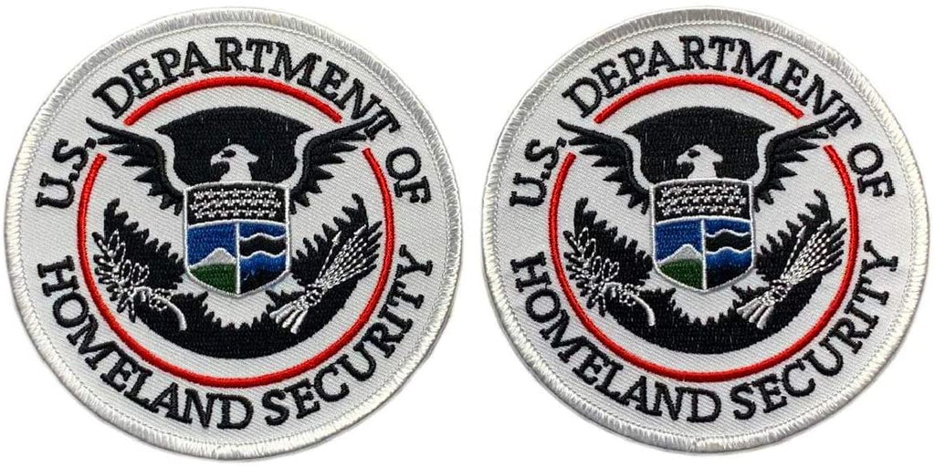 Dhs Patch Homeland Security Embroidered Patch [2PC - “Hook” Fastener - 4.0 inch ...