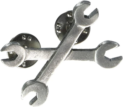 Hot Leathers PNA1182 Wrenches Pewter Biker Pin