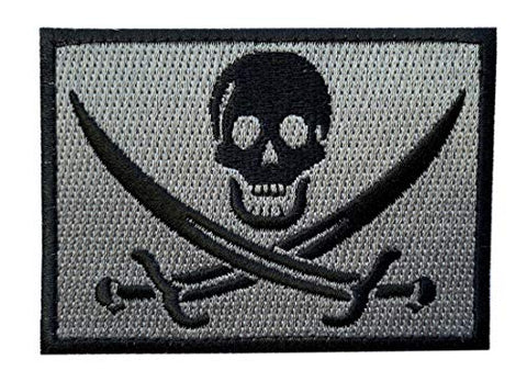 Hook Jolly Roger Calico Jack Tactical Patch (3.25 x 2.25 - NW7)