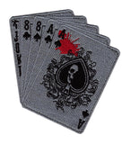 Dead Man's Hand Patch (Embroidered Hook) Grey