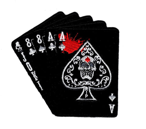 Dead Man's Hand Patch (Embroidered Hook)