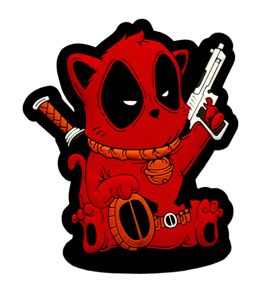 deadpool with hello kitty backpack Miltacusa Hello Kitty DeadPool Gun Tactical Patch (PVC Rubber-HK4) – MILTACUSA