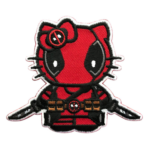 Deadpool Hello Kitty Mashup Patch (Iron On)