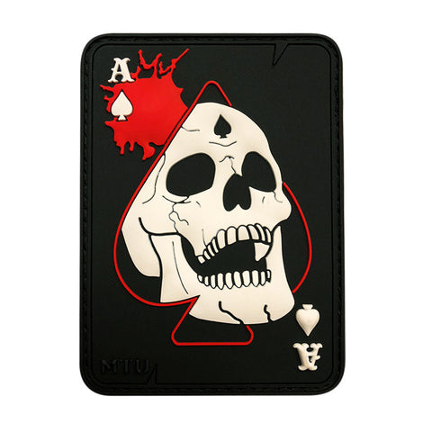 Ace Of Spade Death Card Skull Patch (PVC)