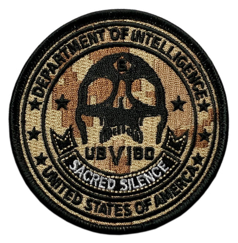 Sacred Silence Department of Intelligence Patch ["Hook Brand" Fastener-3.5 inch-SS-2]