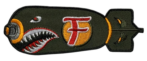 Dropping F Bomb WW 2 Style Tactical Patch [“Hook Brand” Fastener-F9]