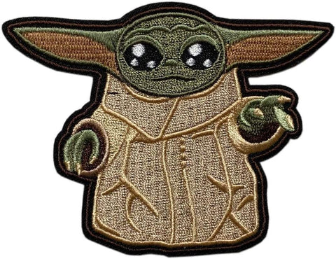 Child Alien Inspired Embroidered Patch ("Hook" Fastener - BY41)