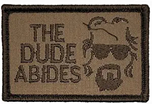 Big Lebowski The Dude Abides Patch [Hook Backing - L8]