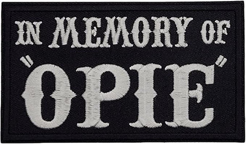 in Memory of OPIE Mc Outlaw Patch (4.0 X 2.25 - Iron on Sew on -OP2)