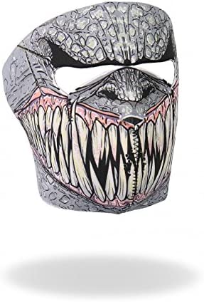 FANG FACE NEOPRENE Bikers Mask, Hook and Loop Fastener - FACE MASK - One Size