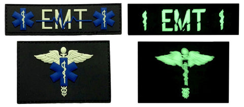 Medic EMT EMS Paramedic Patch [Bundle- 3D PVC - Glow Dark-MD7]