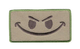 Evil Smiley Face Patch (Embroidered Hook)