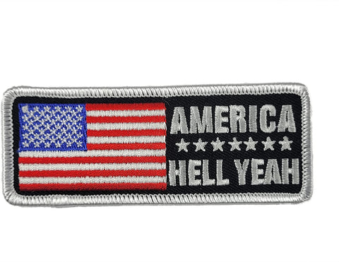 America Hell Yeah (w American Flag) Patch - Great Color.