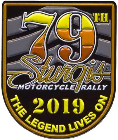 Official 2019 Sturgis Motorcycle Rally Enamel Logo Pin