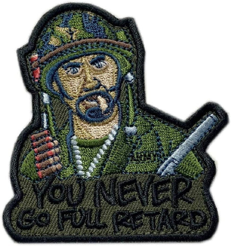 Never Go Full Humor Funny Inspired Tactical Patch [“Hook ” Fastener - 3.0 inch -MP9]