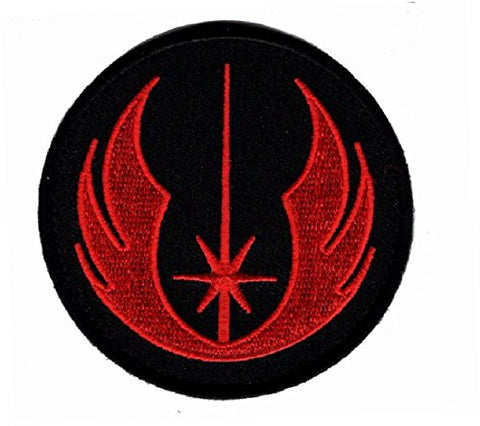 Jedi Order Hook Fastener Patch (Black-RED)