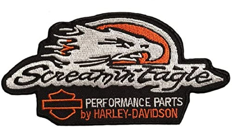 Screamin Eagle Embroidered Biker MC Patch [Iron on Sew on - 5.0 X 2.40 -SP11]