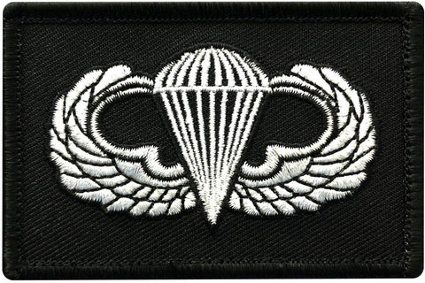 Jump Wings Paratrooper Hook Patch (3.0 X 2.0 AB-1)