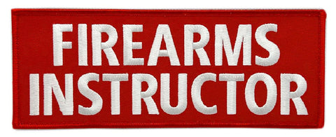 Miltacusa Firearms Instructor Front Panel Patch [8.0 X 3.0 inch - Hook Fastener Backing -F10]