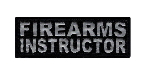 Firearms Instructor Reflective Patch (Embroidered Hook)