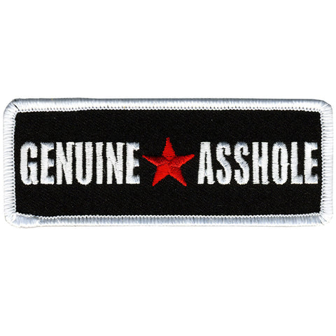 Genuine Asshole Patch (Embroidered Hook)