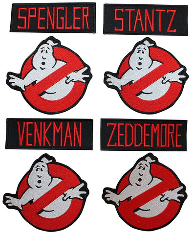 Ghostbusters 8pc Costume Patch Set 