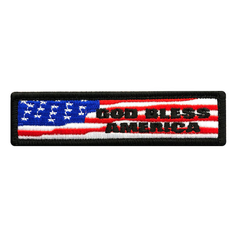 American Flag God Bless America Hat Patch